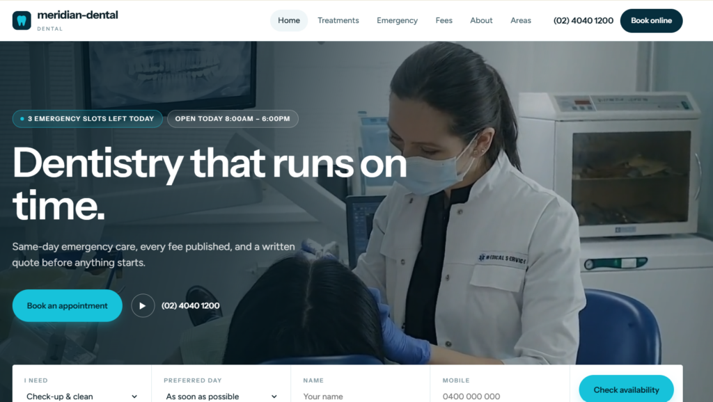 Dental Clinic Website website